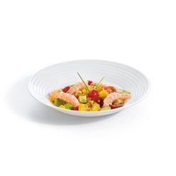 Assiettes | Luminarc Assiette Creuse Blanche 23 Cm Harena