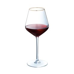 Verres A Vin | Cristal d'Arques Verre A Pied 47 Cl Ultime Bord Or