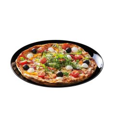 Assiettes | Luminarc Assiette A Pizza Noire 32 Cm Friend'S Time