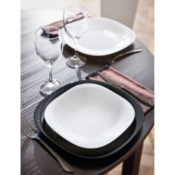 Assiettes | Luminarc Assiette Creuse Blanche 22,8 X 21,2 Cm Carine