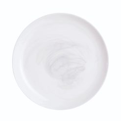 Assiettes | Luminarc Assiette Plate Blanche 25 Cm Diwali Marble