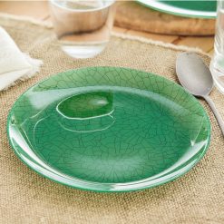 Assiettes | Luminarc Assiette A Dessert Verte 20,5 Cm Mindy