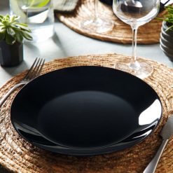 Assiettes | Arcopal Assiette Plate Noire 25 Cm Zelie