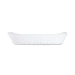 Plats A Four | Luminarc Plat De Cuisson Blanc 34 X 25 Cm Smart Cuisine Wavy