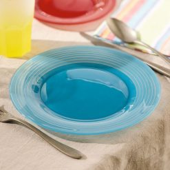 Assiettes | Luminarc Assiette Bleue 25 Cm Factory