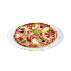 Assiettes | Luminarc Assiette A Pizza Blanche Decoree 32,3 Cm Friend'S Time