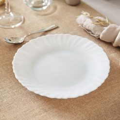 Assiettes | Luminarc Assiette Blanche 19 Cm Feston