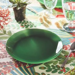 Assiettes | Luminarc Assiette A Dessert Vert Fonce 20 Cm Arty