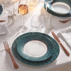 Assiettes | Luminarc Assiette Plate Bleue Decoree 22 Cm Zadig