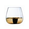 Verres De Table | Luminarc Verre Bas Or 30 Cl Electric Gold