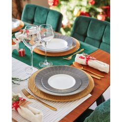 Assiettes | Luminarc Assiette Blanche Aile Noire 19 Cm Astre