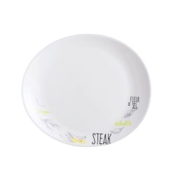 Assiettes | Luminarc Assiette A Steak Blanche Decoree 30 Cm Friend'S Time