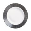 Assiettes | Luminarc Assiette Creuse Blanche Aile Noire 22 Cm Astre