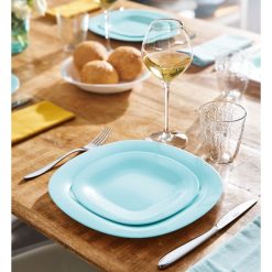 Assiettes | Luminarc Assiette Turquoise 21 X 19,6 Cm Carine