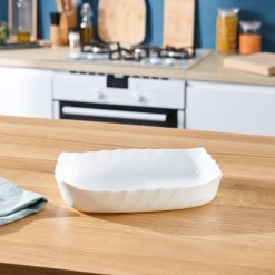 Plats A Four | Luminarc Plat De Cuisson Blanc 32 X 26 Cm Smart Cuisine Trianon