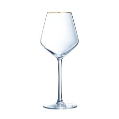 Verres A Vin | Cristal d'Arques Verre A Pied 38 Cl Ultime Bord Or