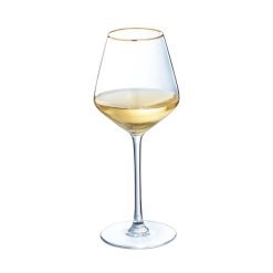 Verres A Vin | Cristal d'Arques Verre A Pied 38 Cl Ultime Bord Or