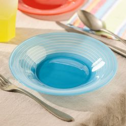 Assiettes | Luminarc Assiette Creuse Bleue 21,5 Cm Factory